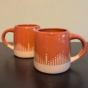 Set of 2 Fringe Studio Desert Mountain Adobe Sienna Stoneware Mugs